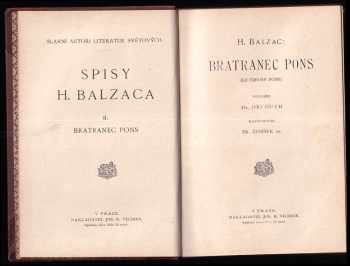 Honoré de Balzac: Bratranec Pons