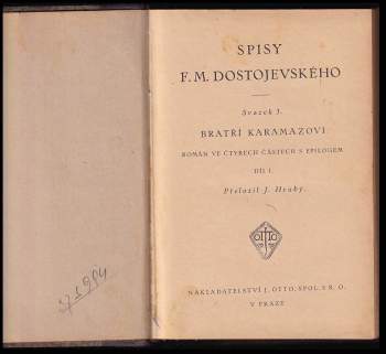 Fedor Michajlovič Dostojevskij: Bratří Karamazovi