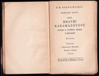Fedor Michajlovič Dostojevskij: Bratři Karamazovové - Bratři Karamazovi