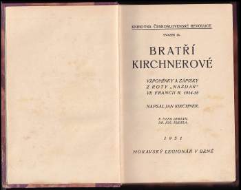 Jan Kirchner: Bratří Kirchnerové