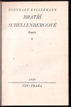 Bernhard Kellermann: Bratří Schellenbergové