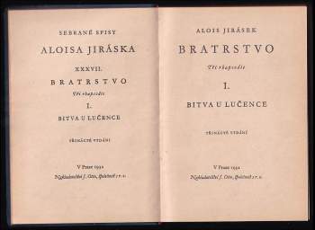 Alois Jirásek: Bratrstvo