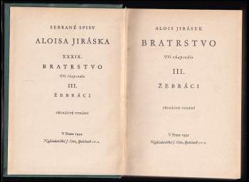 Alois Jirásek: Bratrstvo