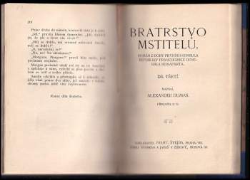 Alexandre Dumas: Bratrstvo mstitelů