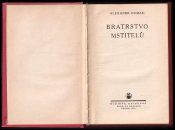 Alexandre Dumas: Bratrstvo mstitelů