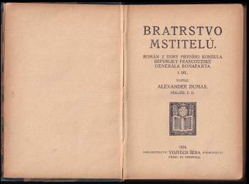 Alexandre Dumas: Bratrstvo mstitelů