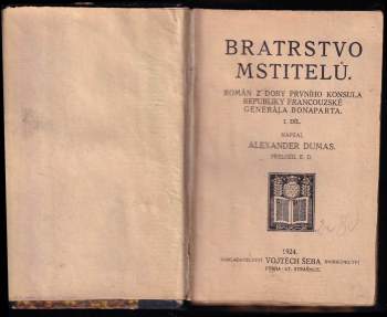 Alexandre Dumas: Bratrstvo mstitelů