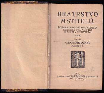 Alexandre Dumas: Bratrstvo mstitelů
