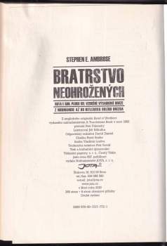 Stephen E Ambrose: Bratrstvo neohrožených