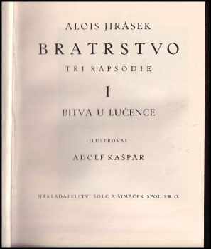 Alois Jirásek: Bratrstvo