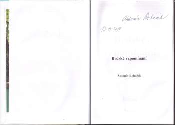 Antonín Roháček: Brdské vzpomínání