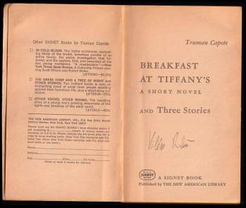 Truman Capote: Breakfast at Tiffanys
