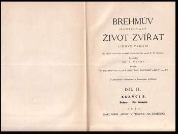 Alfred Brehm: Brehmův illustrovaný život zvířat