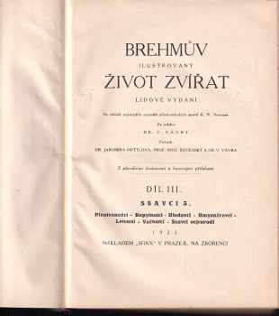 Alfred Brehm: Brehmův illustrovaný život zvířat