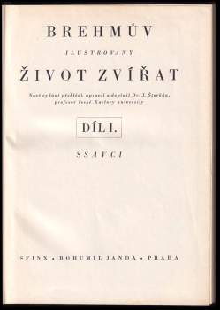 Alfred Brehm: Brehmův ilustrovaný život zvířat