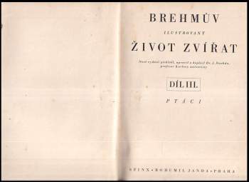 Alfred Brehm: Brehmův ilustrovaný život zvířat