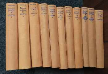 Alfred Brehm: KOMPLETNÍ Brehmův život zvířat I. díl Bezobratlí + II. Ryby, Obojživelníci, Plazi (2 svazky) + III. Ptáci (4 svazky) + IV. Ssavci (4 svazky)