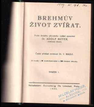 Alfred Brehm: Brehmův život zvířat