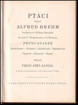 Alfred Brehm: Brehmův život zvířat