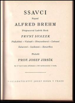Alfred Brehm: Brehmův Život zvířat