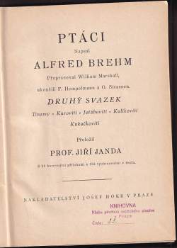 Alfred Brehm: Brehmův život zvířat