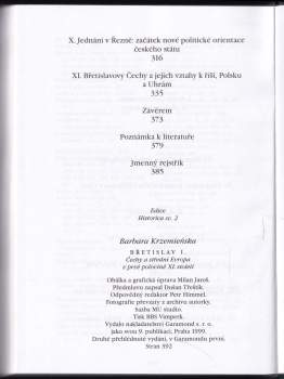 Barbara Krzemieńska: Břetislav I