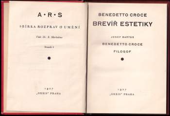 Benedetto Croce: Brevíř estetiky
