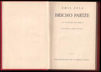 Émile Zola: Břicho Paříže