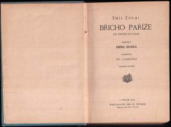 Émile Zola: Břicho Paříže