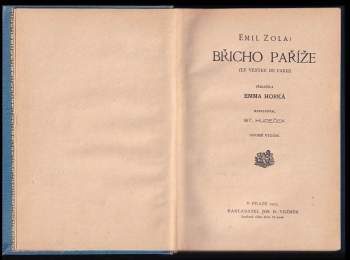 Émile Zola: Břicho Paříže