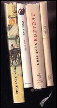 Émile Zola: KOMPLET 4x Émile Zola (Břicho Paříže + Rozvrat + Zabiják + Nana)