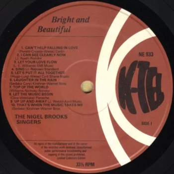 The Nigel Brooks Singers: Bright & Beautiful