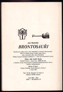 Jan Nedvěd: Brontosauři