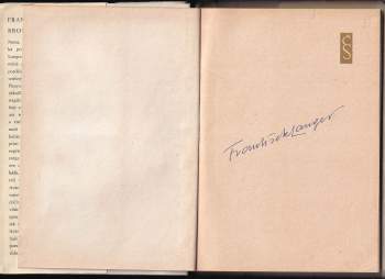 František Langer: Bronzová rapsódie