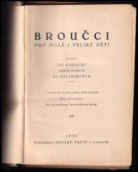 Jan Karafiát: Broučci