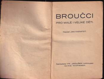Jan Karafiát: Broučci