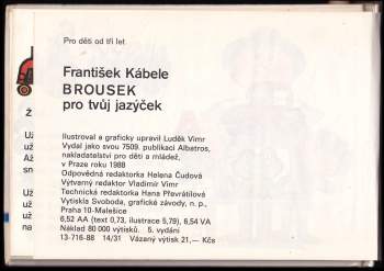 František Kábele: Brousek pro tvůj jazýček