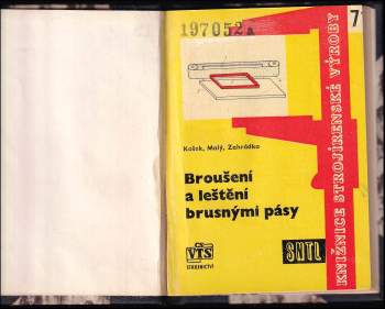 Vlastimil Košek: Broušení a leštění brusnými pásy