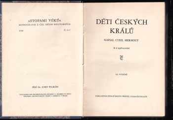 Cyril Merhout: Děti českých králů + Bruncvík na Karlově mostě