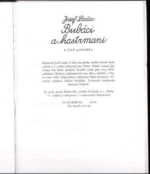 Josef Lada: Bubáci a hastrmani