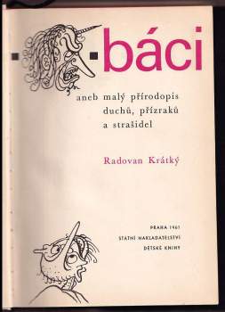 Radovan Krátký: Bubáci, aneb, Malý přírodopis duchů, přízraků a strašidel