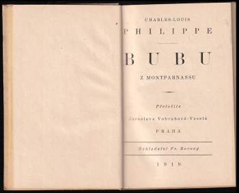 Charles-Louis Philippe: Bubu z Montparnassu