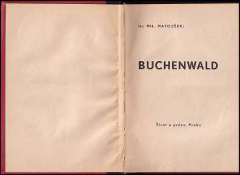 Miloslav Matoušek: Buchenwald