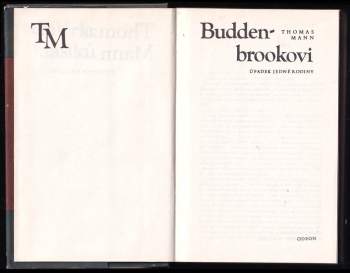 Thomas Mann: Buddenbrookovi