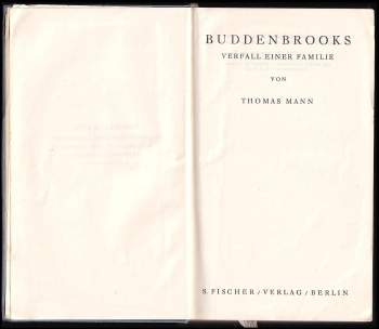 Thomas Mann: Buddenbrooks