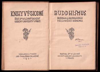 Vincenc Lesný: Buddhismus
