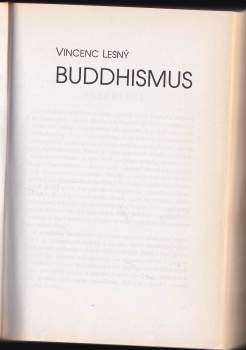 Vincenc Lesný: Buddhismus