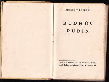Zdeněk Vojtěch Peukert: Budhův rubín