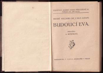 Auguste De Villiers De L'Isle-Adam: Budoucí Eva