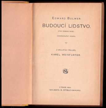 Edward Bulwer Lytton Lytton: Budoucí lidstvo